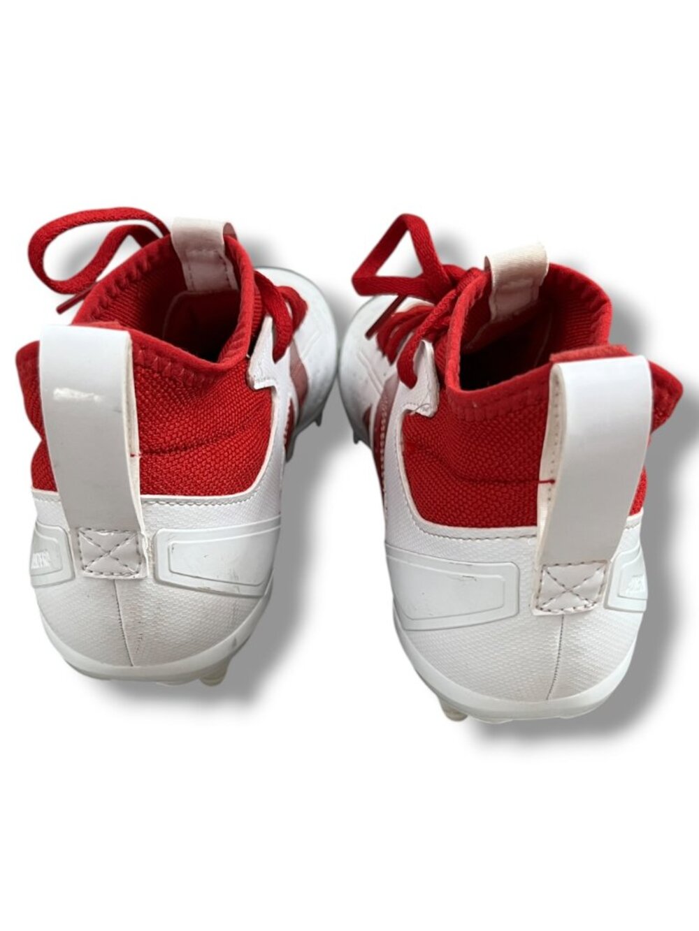 Adidas Adizero Impact White Red American Football Cleats Big Kid Size 4 - Picture 3 of 8